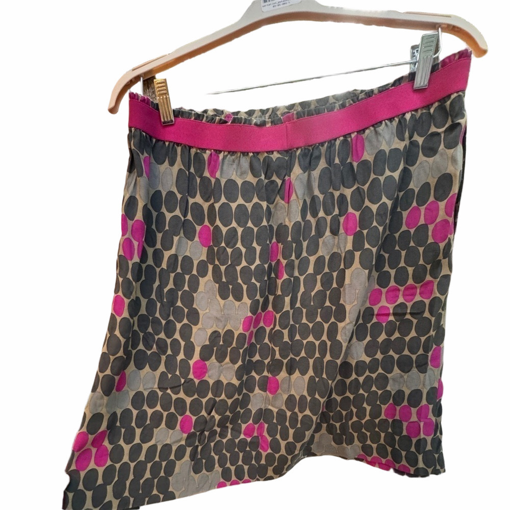 Women’s Biden Skirt size 10 polka dot pink and gray